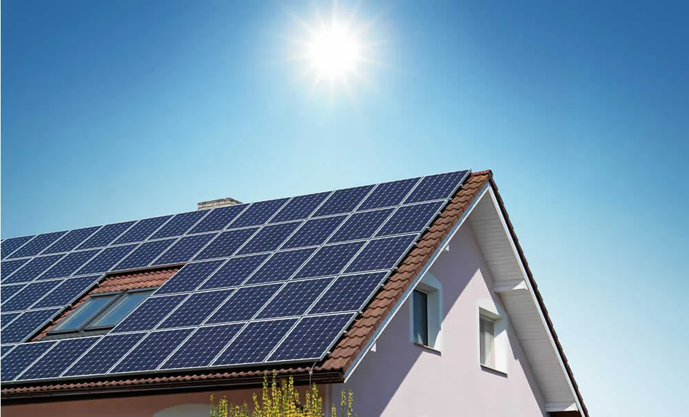 Painéis solares representando um projeto fotovoltaico